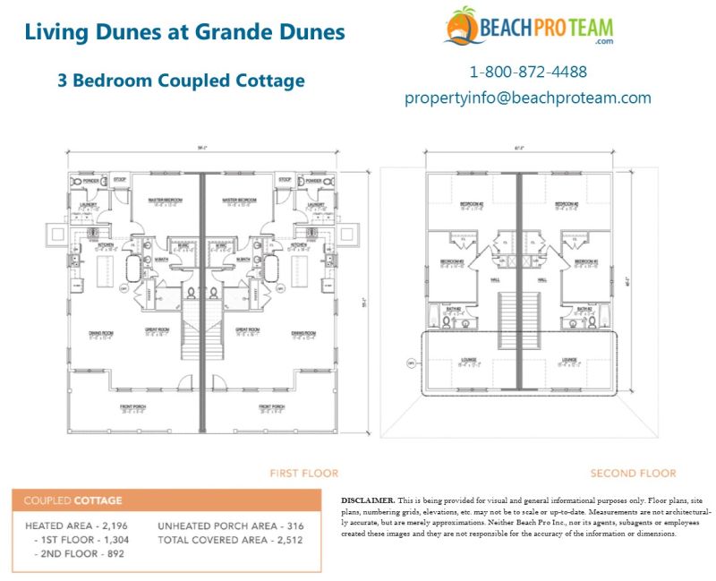 Grande Dunes - Living Dunes Coupled Cottage - 3 Bedroom